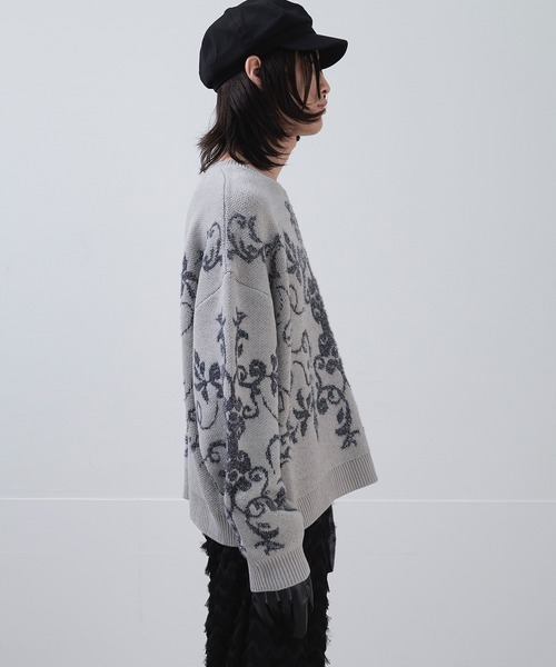 Ellno Loset（エルノロゼット） セーター ニット ダマスクガラ