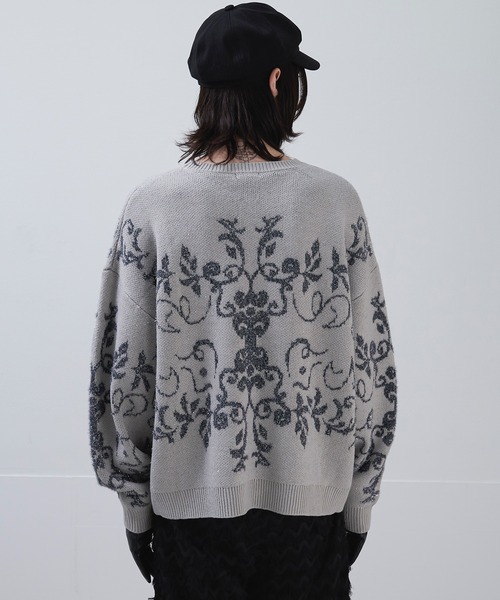 Ellno Loset（エルノロゼット） セーター ニット ダマスクガラ