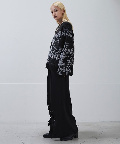 Ellno Loset（エルノロゼット） セーター ニット ダマスクガラ