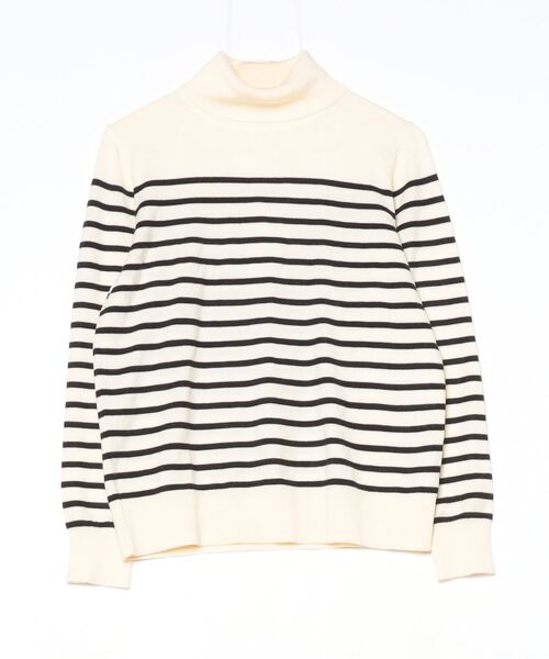 ROPE' PICNIC（ロペ ピクニック） ボーダー柄タートルネックニット 38