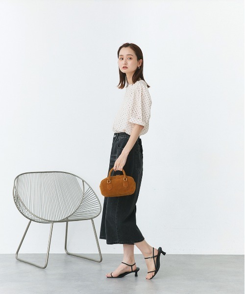 「ad thie」 半袖ブラウス FREE アイボリー レディース_画像3