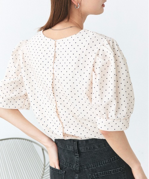 「ad thie」 半袖ブラウス FREE アイボリー レディース_画像5