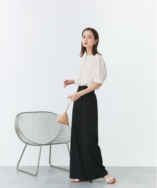 「ad thie」 半袖ブラウス FREE アイボリー レディース_画像9