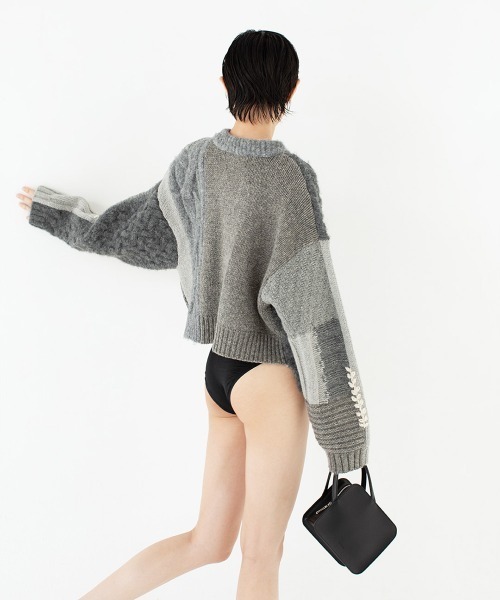 leinwande（ラインヴァンド） カーディガン Intarsia Cable Cardigan