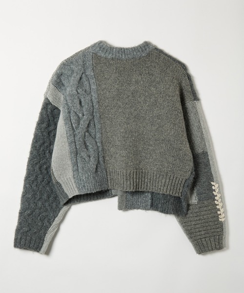 leinwande（ラインヴァンド） カーディガン Intarsia Cable Cardigan