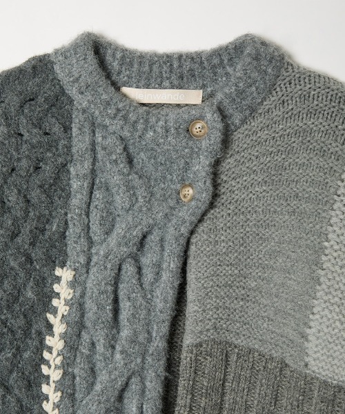 leinwände Intarsia Cable Cardigan / Gray leinwände Intarsia Cable Cardigan / Gray - メルカリ