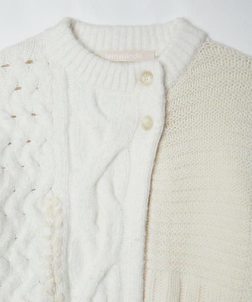 leinwande（ラインヴァンド） カーディガン Intarsia Cable Cardigan