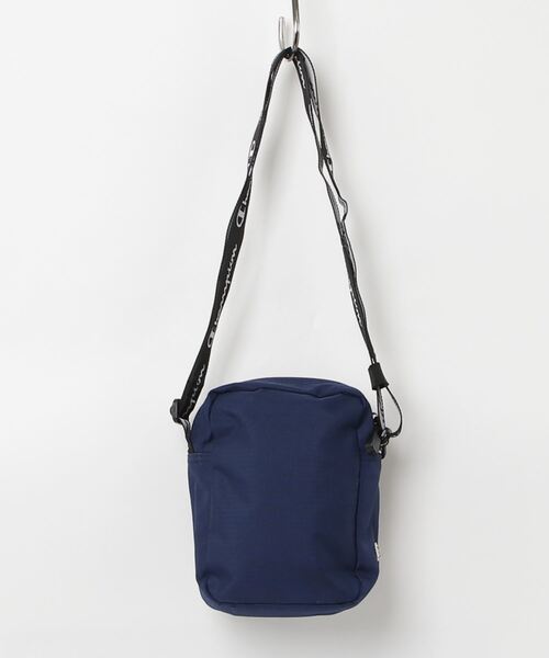 ネイビー 刺繍 ショルダーバッグ Champion（チャンピオン） 刺繍ショルダーバッグ - ネイビー