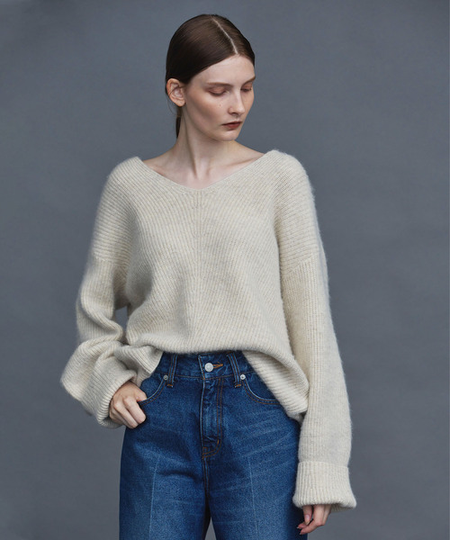 「N.O.R.C」 長袖ニット S パープル レディース_画像2