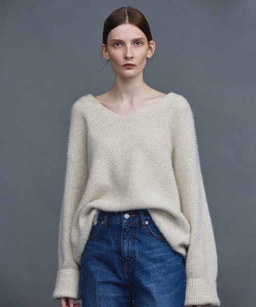 「N.O.R.C」 長袖ニット S パープル レディース_画像3