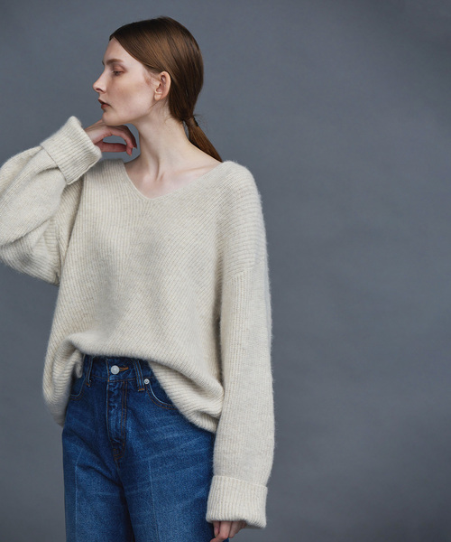 「N.O.R.C」 長袖ニット S パープル レディース_画像4