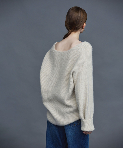 「N.O.R.C」 長袖ニット S パープル レディース_画像5