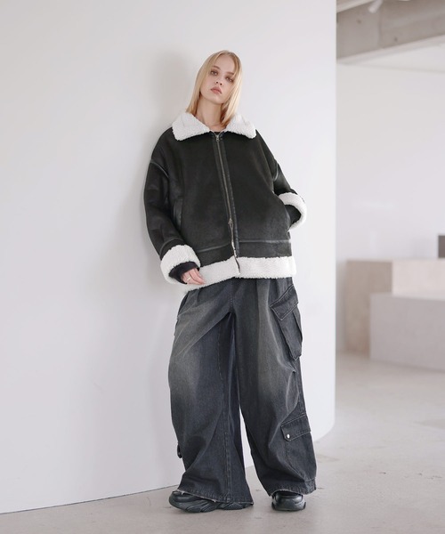 ROCHEM（ローシェン） ムートンジャケット ムートンコート ダブル