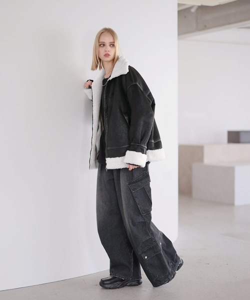 ROCHEM（ローシェン） ムートンジャケット ムートンコート ダブル