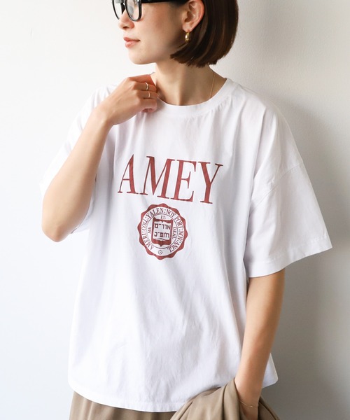 「AMERICANA」 半袖Tシャツ FREE ホワイト レディース_画像2