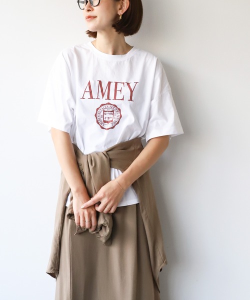 「AMERICANA」 半袖Tシャツ FREE ホワイト レディース_画像3