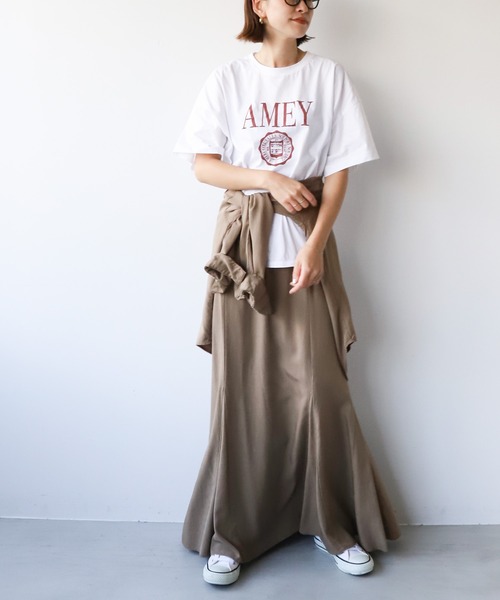 「AMERICANA」 半袖Tシャツ FREE ホワイト レディース_画像4