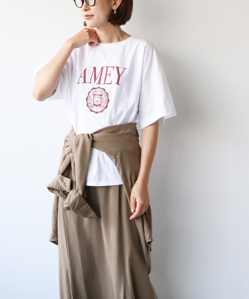 「AMERICANA」 半袖Tシャツ FREE ホワイト レディース_画像5