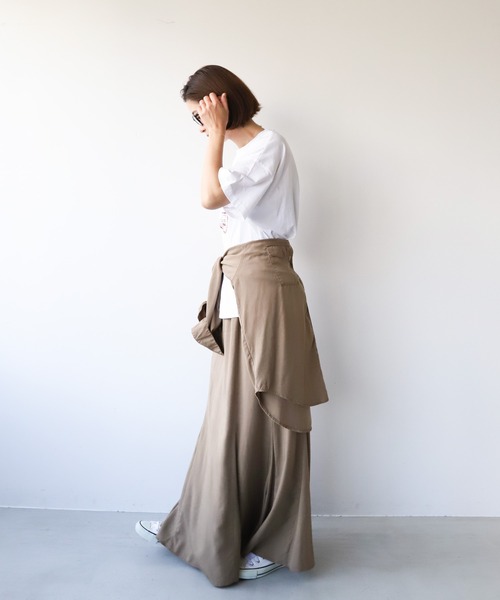 「AMERICANA」 半袖Tシャツ FREE ホワイト レディース_画像6