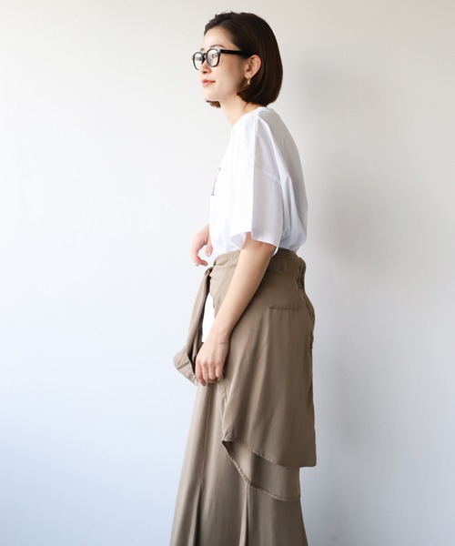 「AMERICANA」 半袖Tシャツ FREE ホワイト レディース_画像7