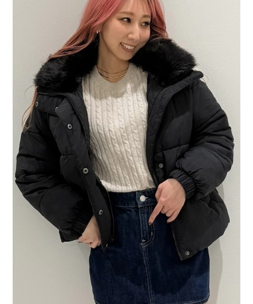   ダウンジャケット　ファーダウン リアルダックダウンジャケット フォックスファー 無地 上品 韓国