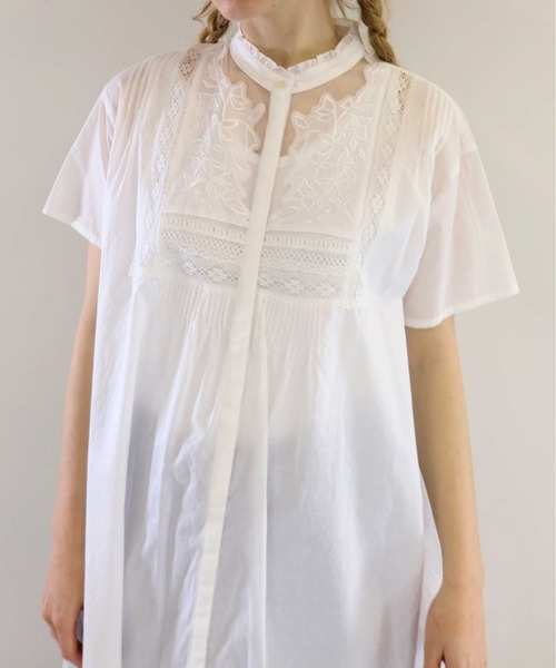 「haupia」 半袖ワンピース MEDIUM ブラック レディース_画像2