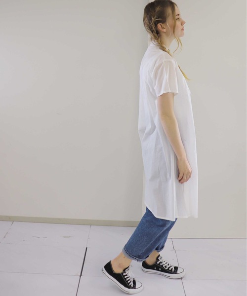 「haupia」 半袖ワンピース MEDIUM ブラック レディース_画像3