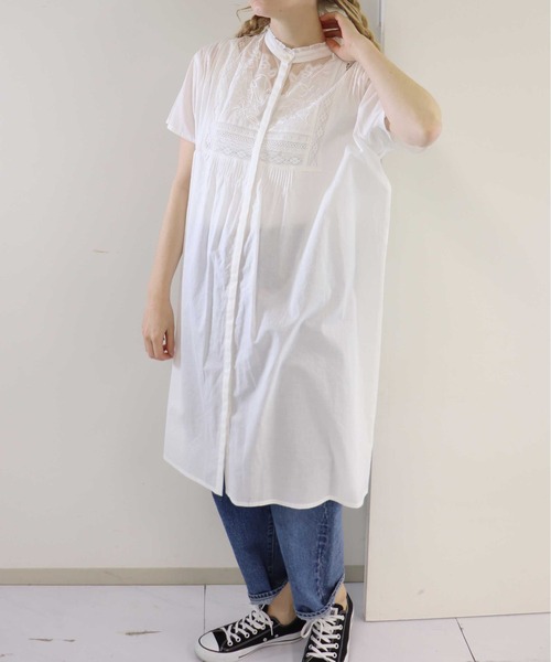 「haupia」 半袖ワンピース MEDIUM ブラック レディース_画像5