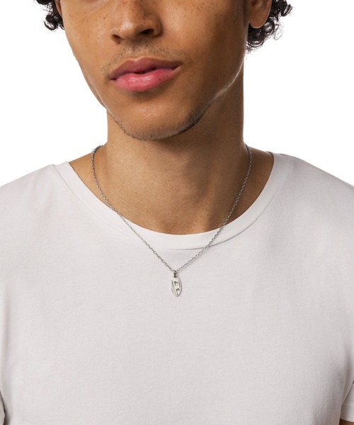 【美品】DIESEL ディーゼル ネックレス シルバー DIESEL（ディーゼル） ネックレス アクセサリー メンズ ネックレス