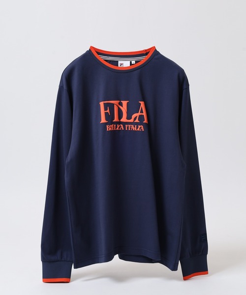 FILA（フィラ） tシャツ FILA L/S SHIRTS リブ配色 長袖Tシャツ L/S