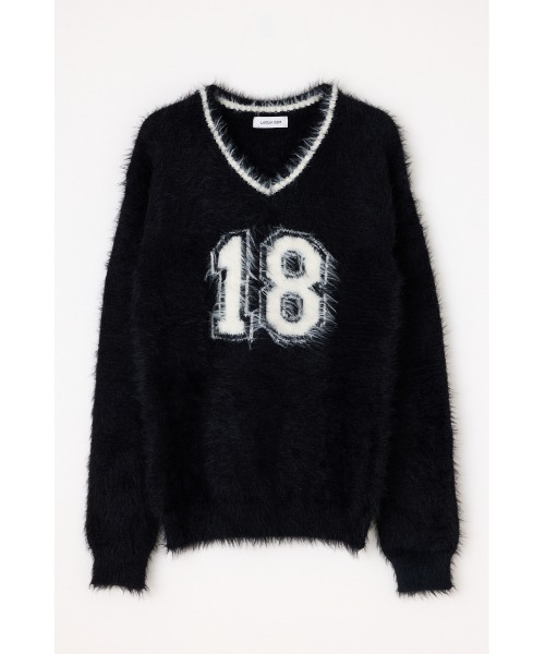 LAGUA GEM（ラグアジェム） ニット セーター NUMBER SHAGGY KNIT