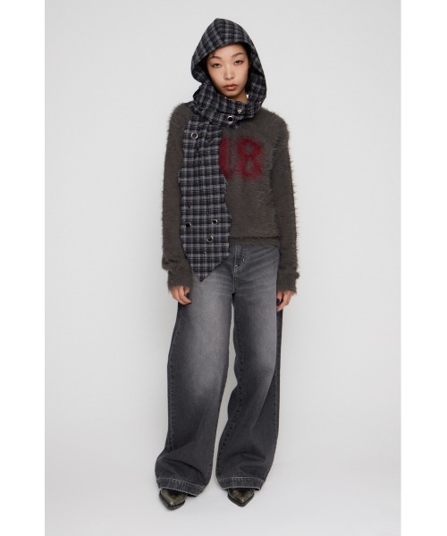 LAGUA GEM（ラグアジェム） ニット セーター NUMBER SHAGGY KNIT