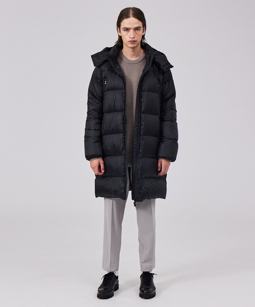 「Pyrenex」 ダウンコート M ネイビー メンズ_画像5