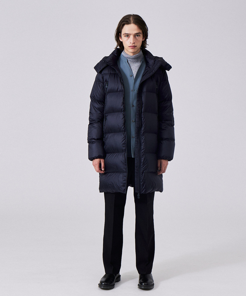 「Pyrenex」 ダウンコート M ネイビー メンズ_画像7