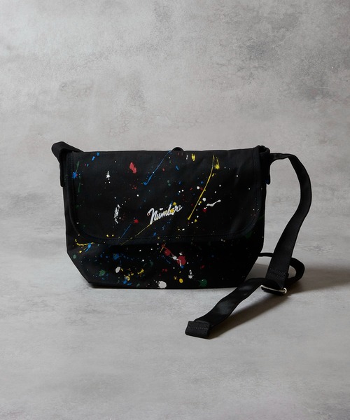 NUMBER (N)INE メタルハンドル レコードバッグ ハンドバッグ NUMBER (N)INE（ナンバーナイン） ショルダーバッグ HAND PAINTED