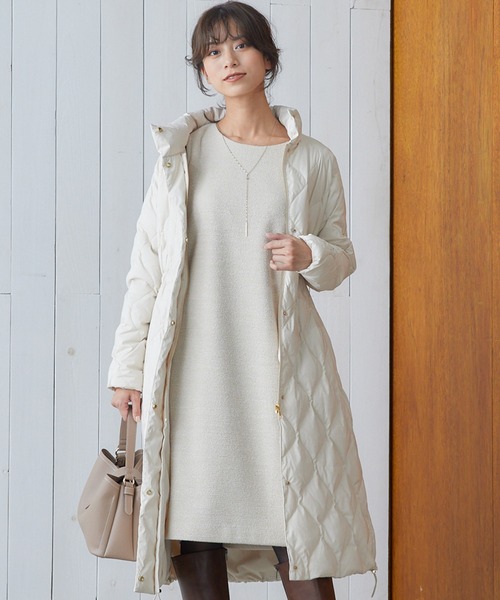 「12Twelve Agenda」 7分袖ワンピース M ネイビー レディース_画像9