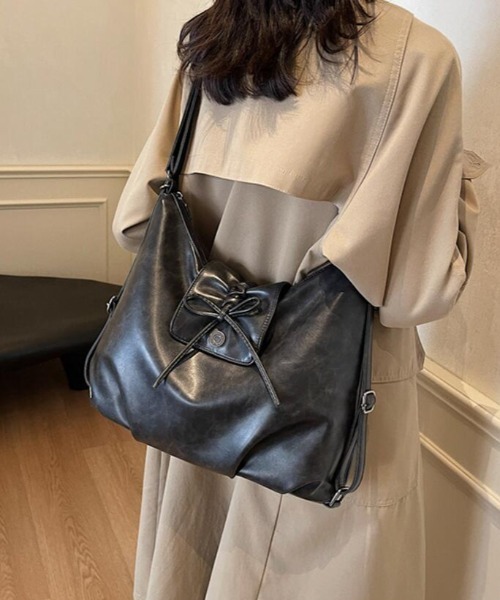 トートバッグ 2WAY レザー ショルダーバッグ レディース : ZOZOTOWN