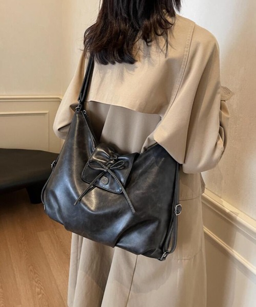 トートバッグ 2WAY レザー ショルダーバッグ レディース : ZOZOTOWN