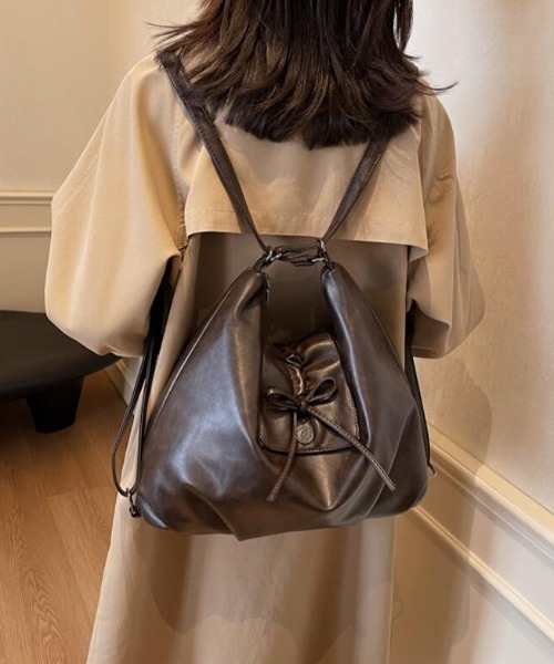 トートバッグ 2WAY レザー ショルダーバッグ レディース : ZOZOTOWN