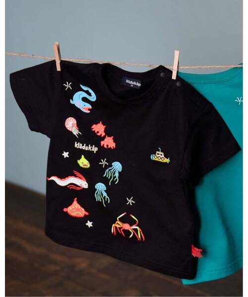 kladskap（クレードスコープ） tシャツ 速乾 蓄光深海魚刺しゅう半袖T