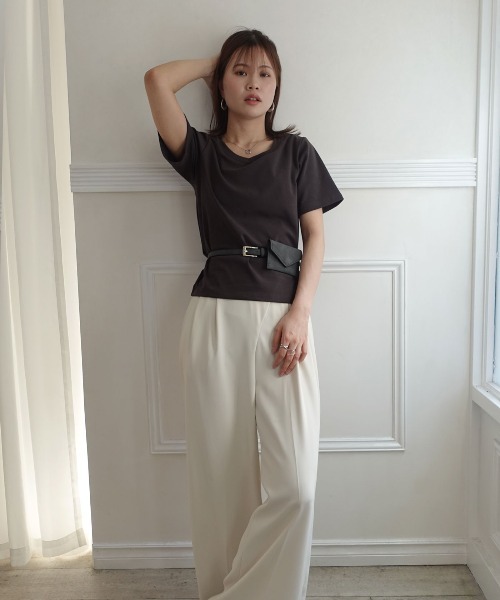 CORNERS（コーナーズ） tシャツ 半袖 カップ付きTシャツ レディース 
