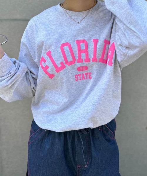 「mi via loca」 長袖カットソー X-LARGE オートミール レディース | mi via loca