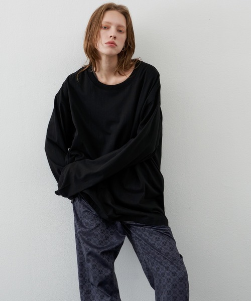 AIVER アイバー 長袖Tシャツ ロンT ブラック L AIVER 「AIVER」 長袖Tシャツ SMALL ブラック メンズ : ZOZOTOWN