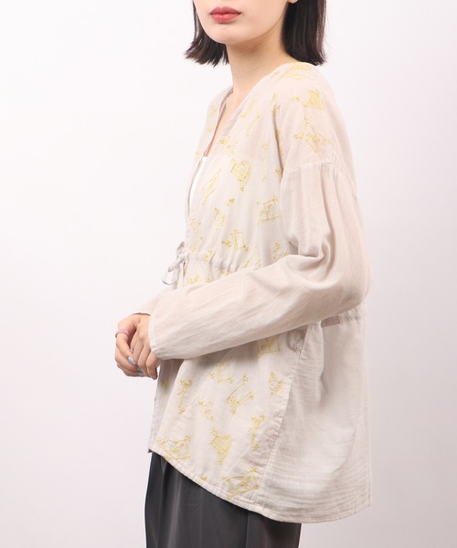 Emago カーディガン EMAGO 星座刺繍カーディガン レディース