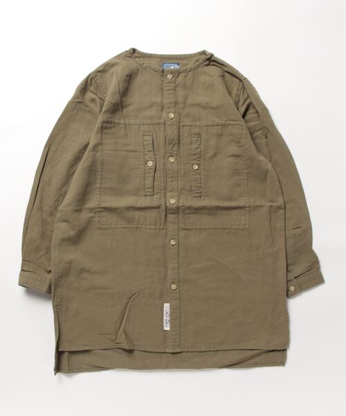 「HOUSTON」COTTON LINEN FRENCH NATUR SMOCK レディース メンズ