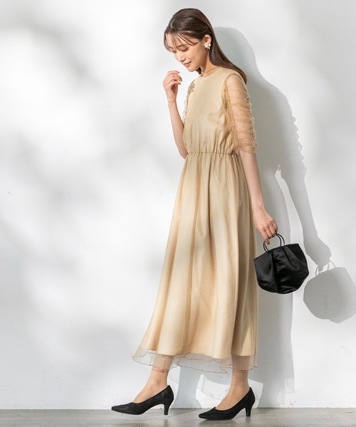 kaene ドレス 「kaene」シャイニーチュールドレス : ZOZOTOWN