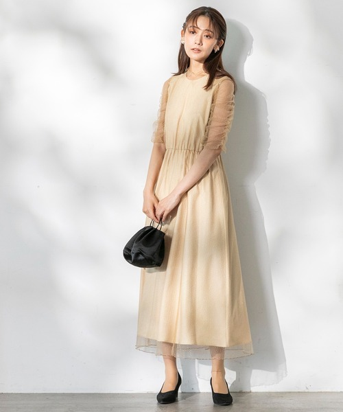 kaene ドレス 「kaene」シャイニーチュールドレス : ZOZOTOWN