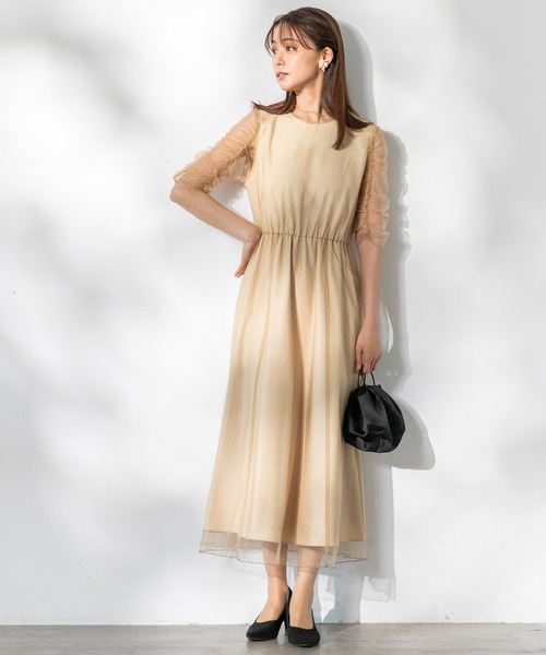 kaene ドレス 「kaene」シャイニーチュールドレス : ZOZOTOWN
