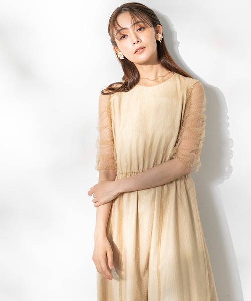 【４月迄】Kaene ドレス kaene ドレス 「kaene」シャイニーチュールドレス : ZOZOTOWN