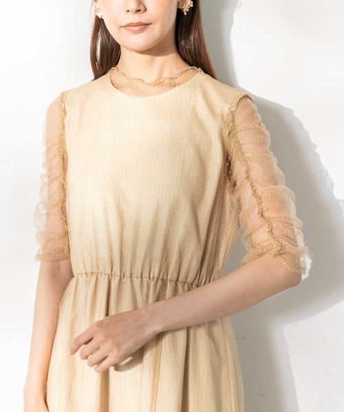 kaene ドレス 「kaene」シャイニーチュールドレス : ZOZOTOWN